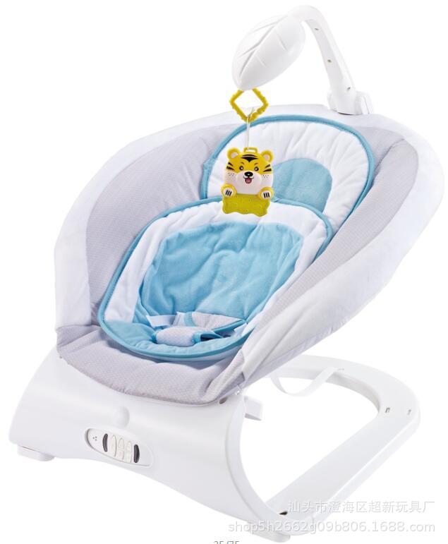 婴儿太空椅跨境外贸婴儿按摩摇摇椅带多首催眠曲可调节音量