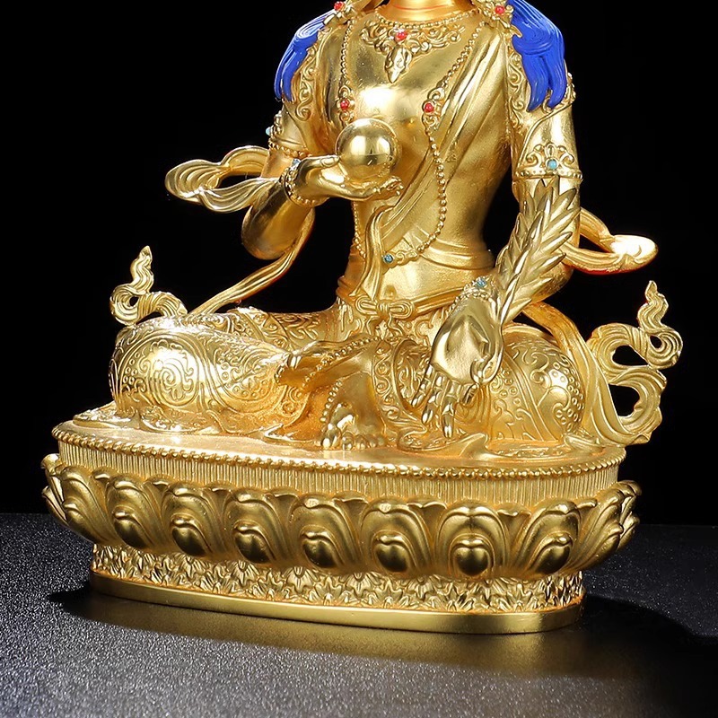 铜鎏金地藏王菩佛像密宗居家供奉佛堂摆件寸尺地藏王菩萨像-阿里巴巴