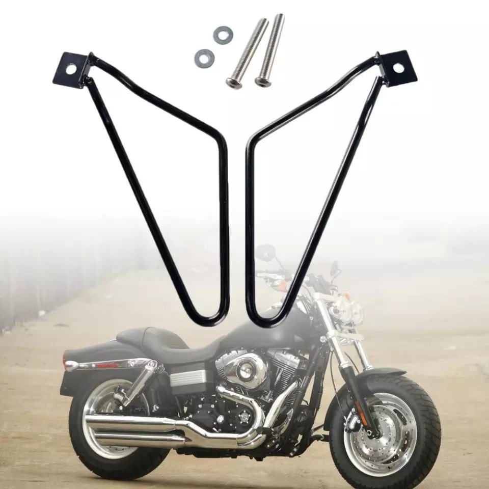 哈雷摩托车 改装巡航戴娜883改装专用边包防护支架边箱支架-阿里巴巴