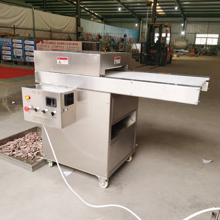 源头定制猪皮切丝机猪肉皮切条机不锈钢猪皮切段机