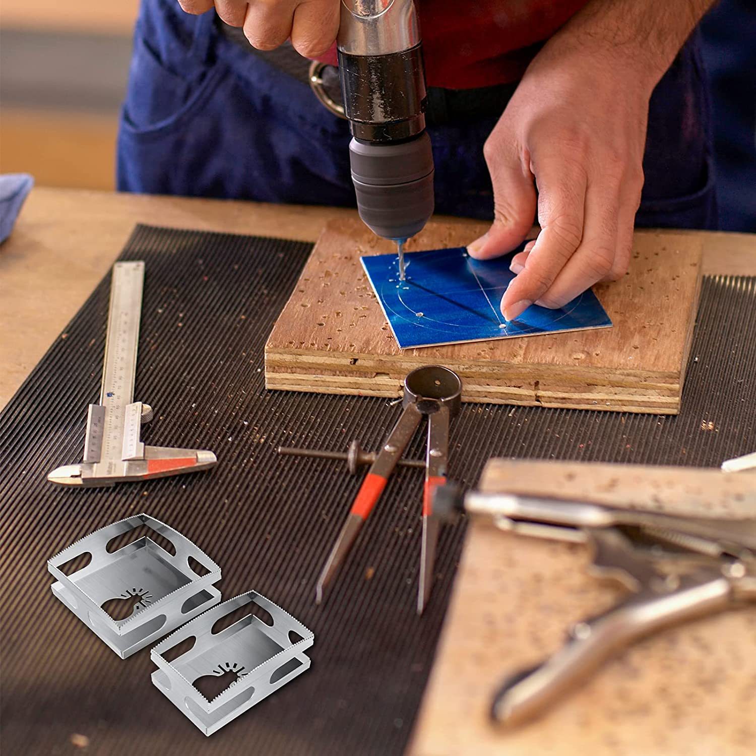 方形开孔工具square slot cutter木工方孔切割锯片开槽开孔刀锯
