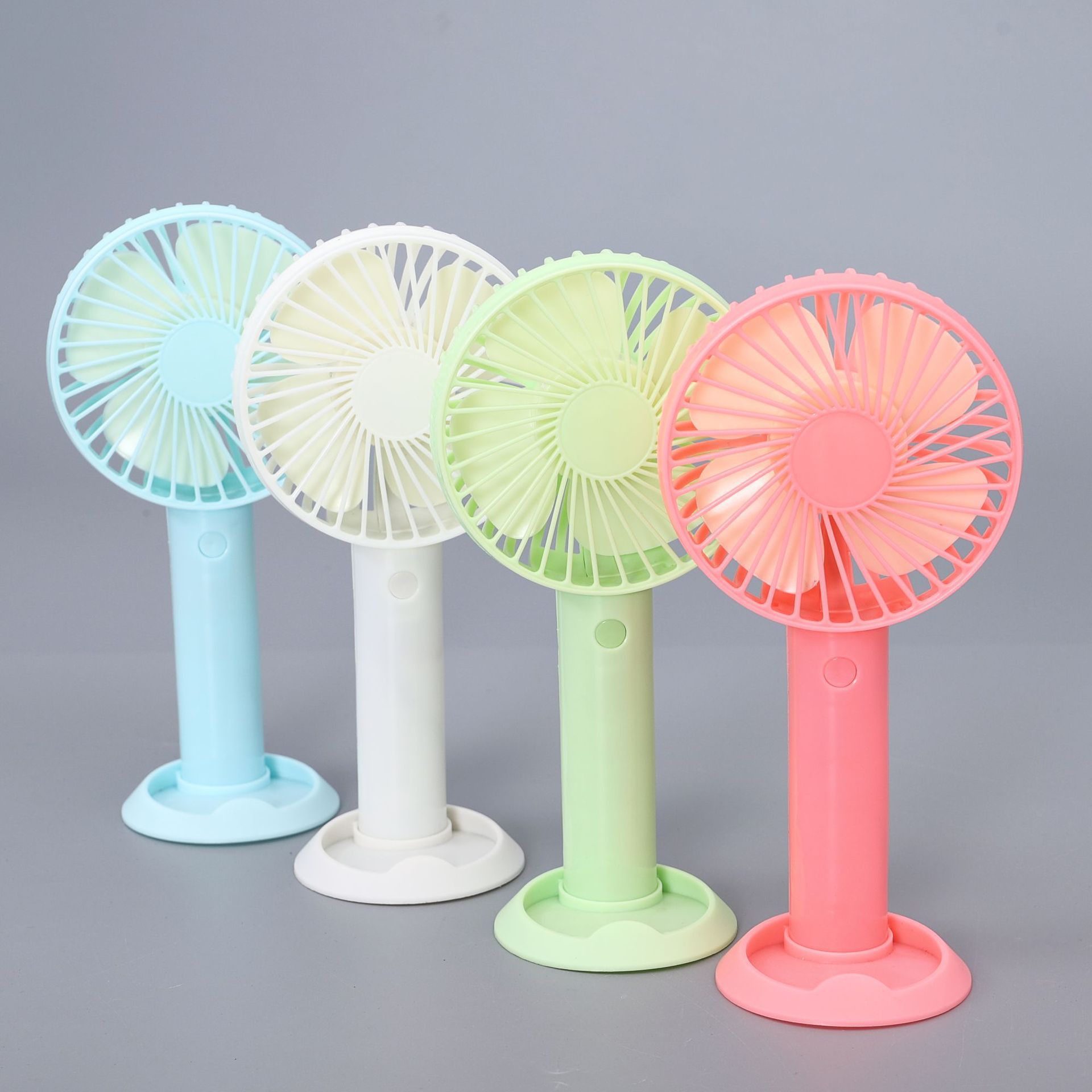 新款便捷式手机支架风扇办公室三档调风usb充电风扇旅游手持电扇