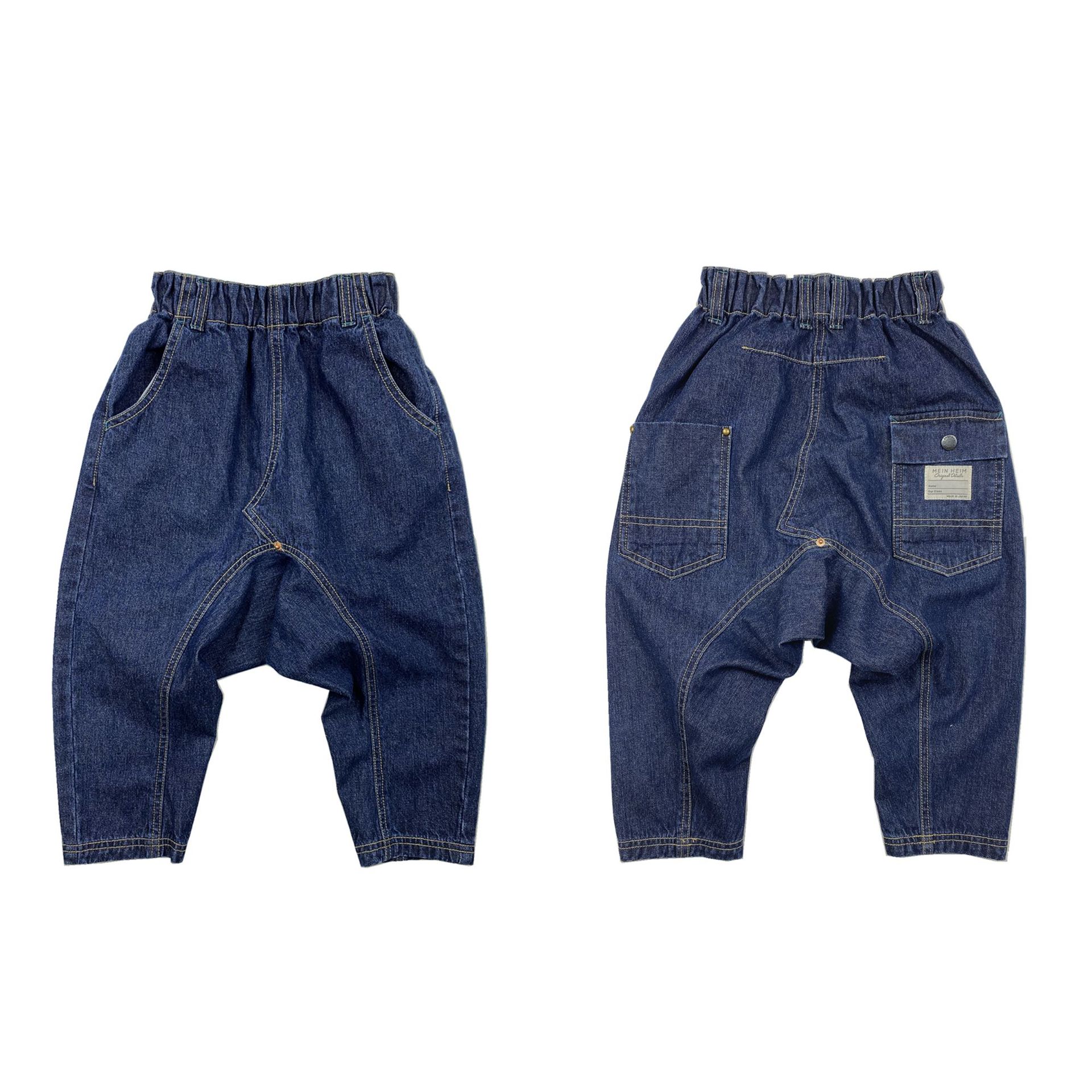 2021春夏新款 男女儿童  牛仔掉裆 垮裤 9分裤