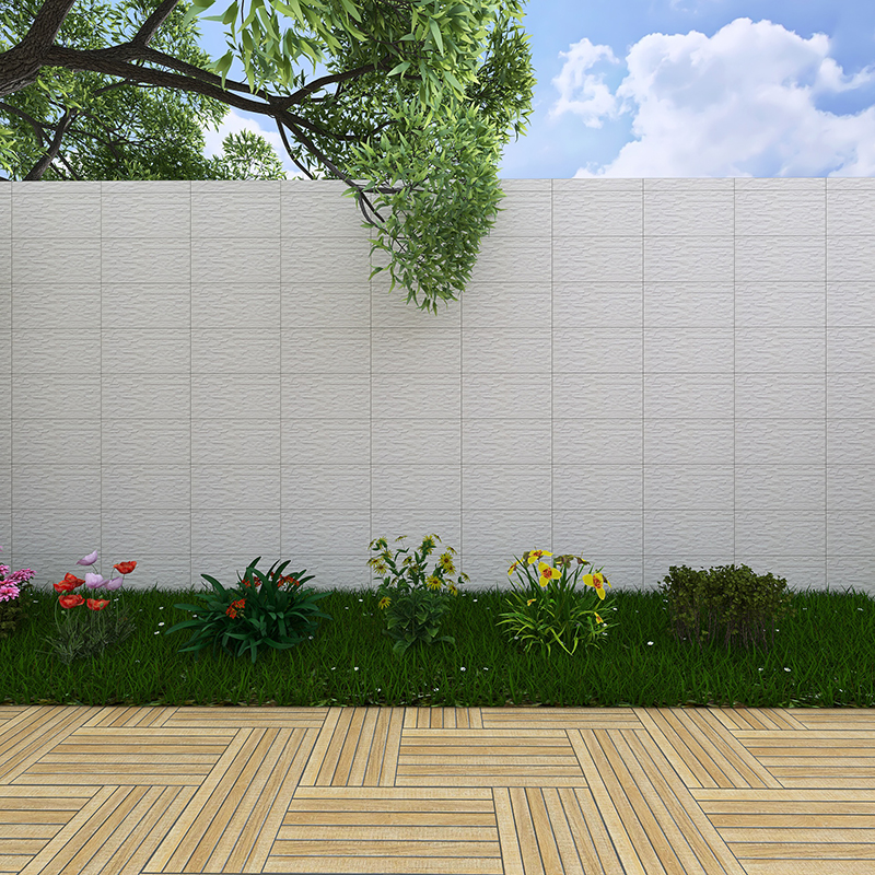 白色文化石墙面砖别墅外墙围边瓷砖北欧阳台室外墙砖300x600户外