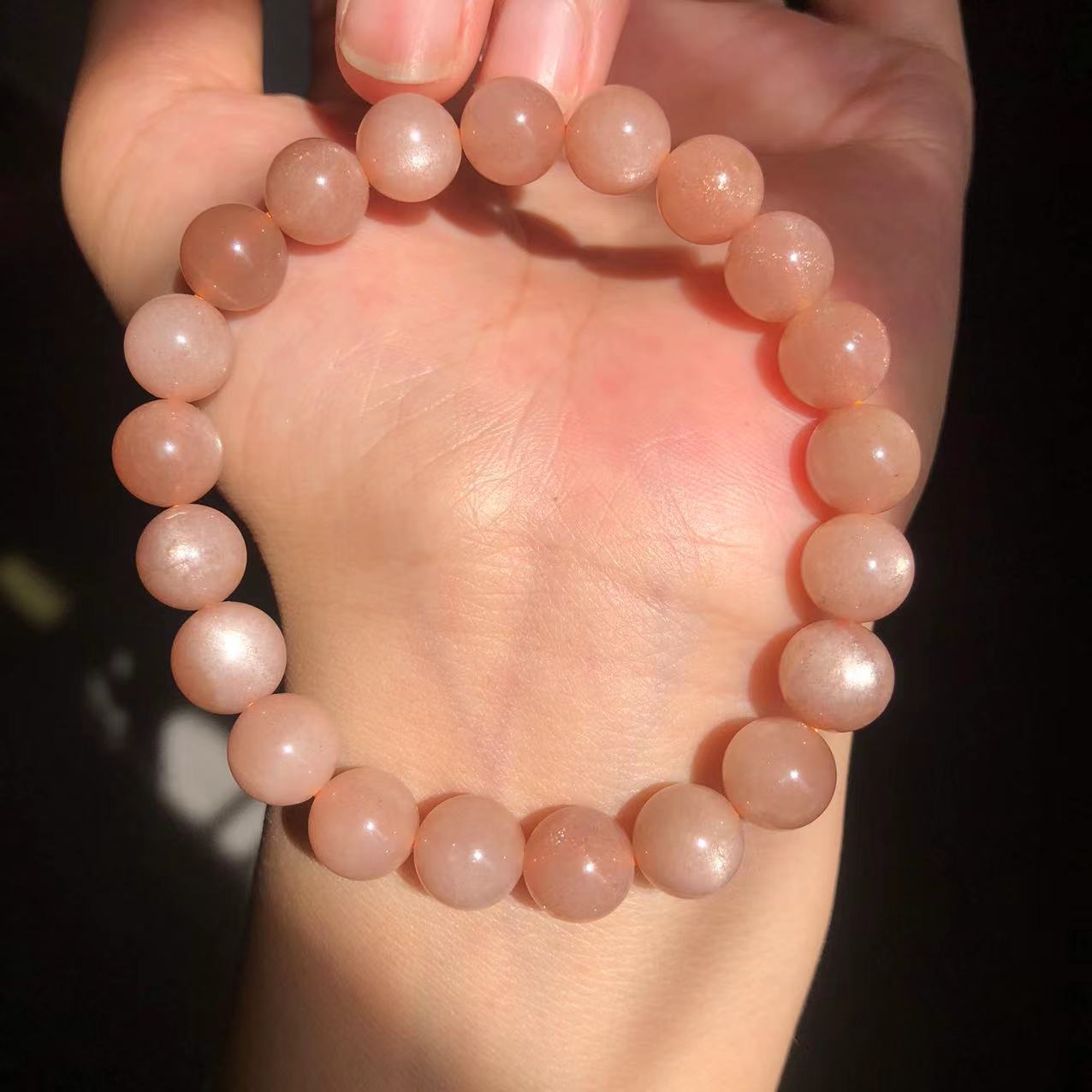 天然橙月光石手链 精品太阳石手串批发 厂家直销 直播供货-阿里巴巴