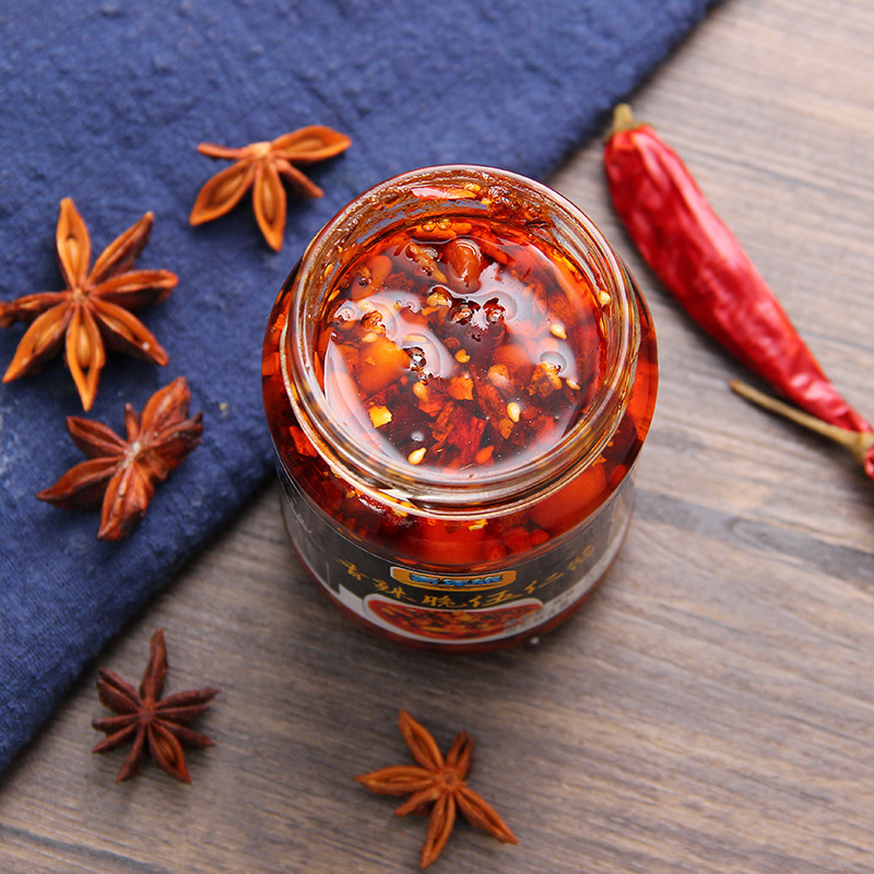 花生辣椒脆炸辣椒香酥脆花生辣酱商用火锅酱料暴爆下饭五仁拌面酱