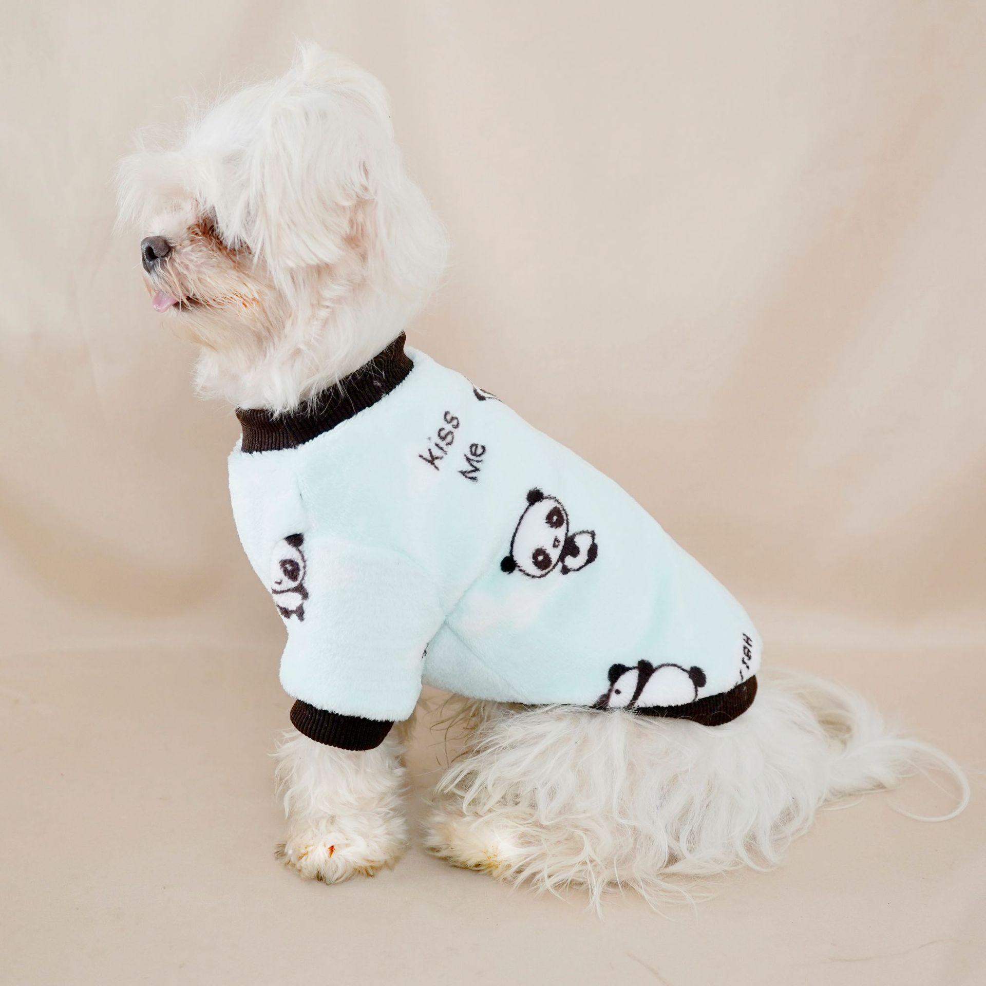 宠物狗狗法兰绒两脚背心衣服秋冬