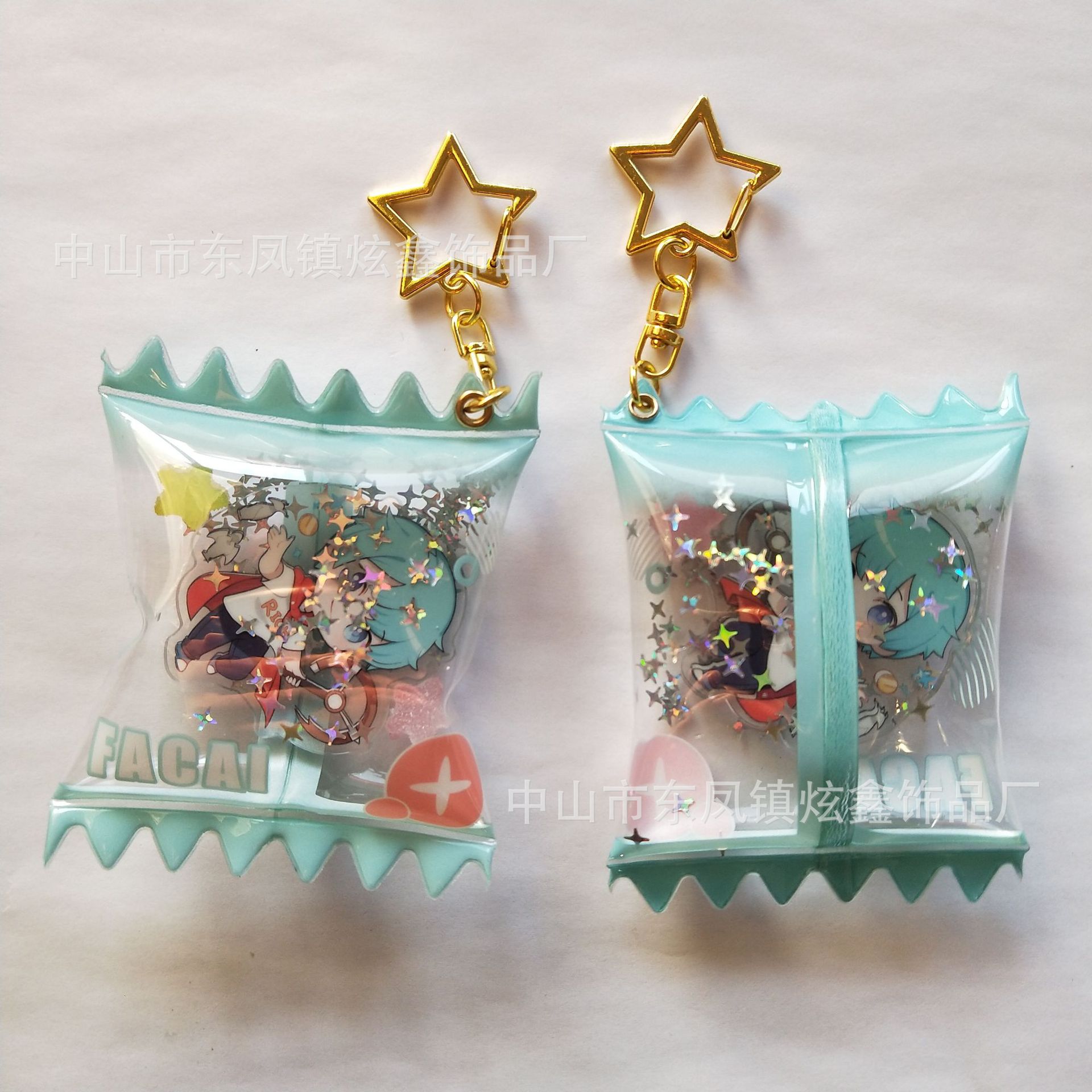 定制充氣糖果零食袋吊飾仿真糖果充气袋吊坠充气糖果包钥匙扣挂件