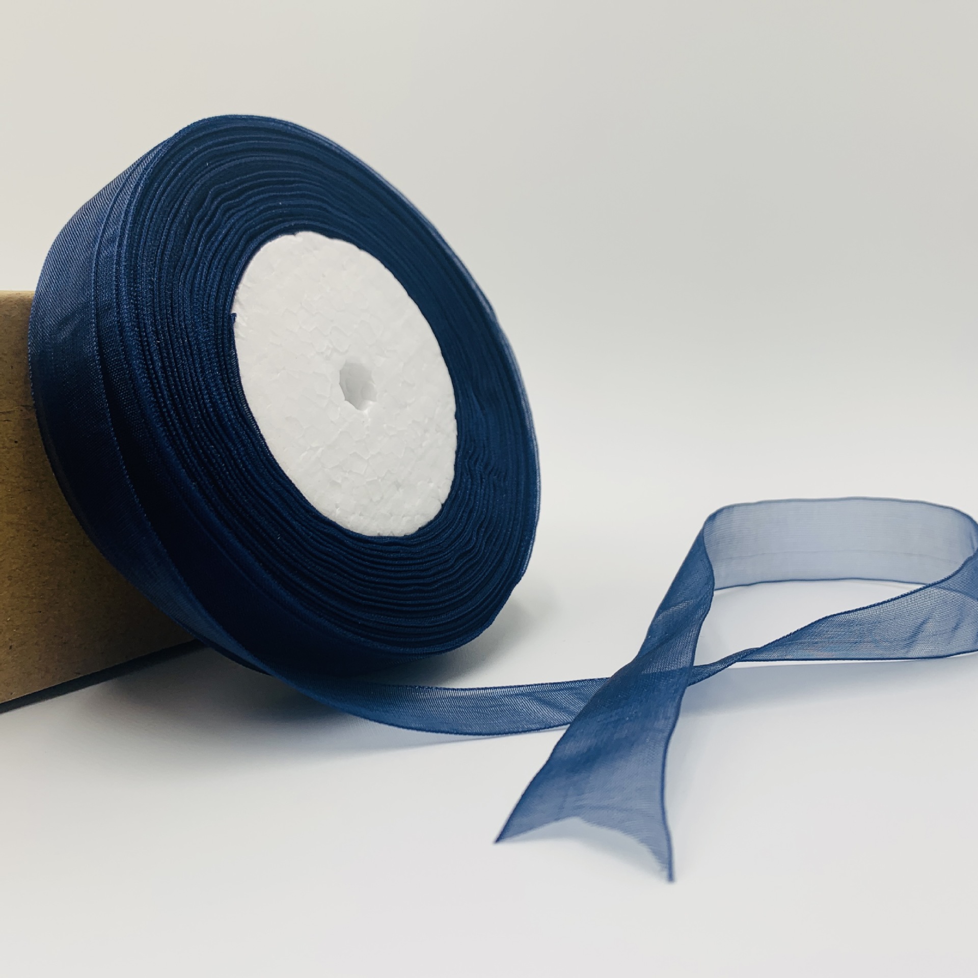 2cm宽透明雪纱带手工编织钩夏凉帽子编发丝带彩带缎带雪纺纱带