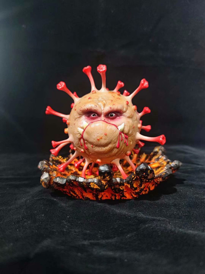 新冠病毒纪念品 新冠病毒手办模型 公仔摆件玩具