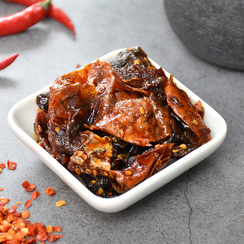 朝鲜族拌鱼皮香辣鱼皮明太鱼皮麻辣小吃开袋即食休闲小吃35克包邮