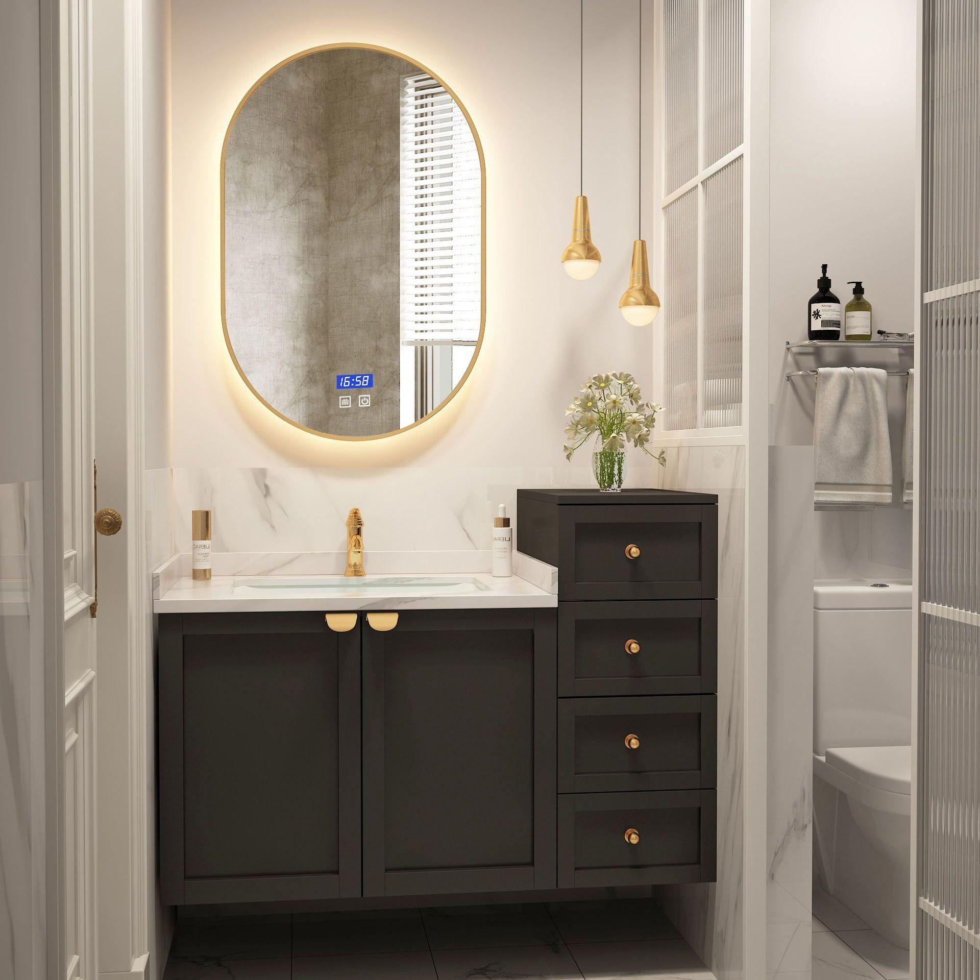 现代轻奢卫生间洗脸池洗手盆柜小红书推荐洗漱台小户型浴室柜组合