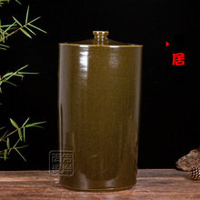 景德镇陶瓷酒缸酒坛子大容量窖藏100斤加大加厚酿酒器带龙头酒瓶