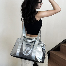 韩国银色包包女包时尚健身运动包大容量手提包小众腋下质感斜挎包
