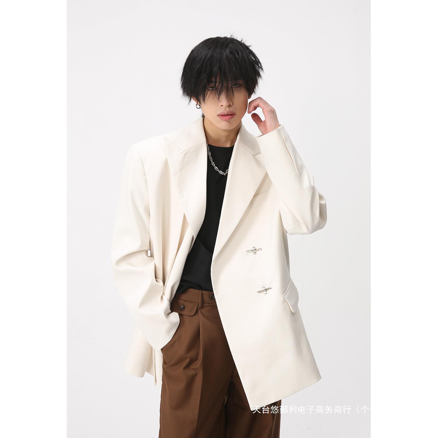 mtlclothes男装|2023春款新品男士个性休闲西装垫肩外套韩版潮