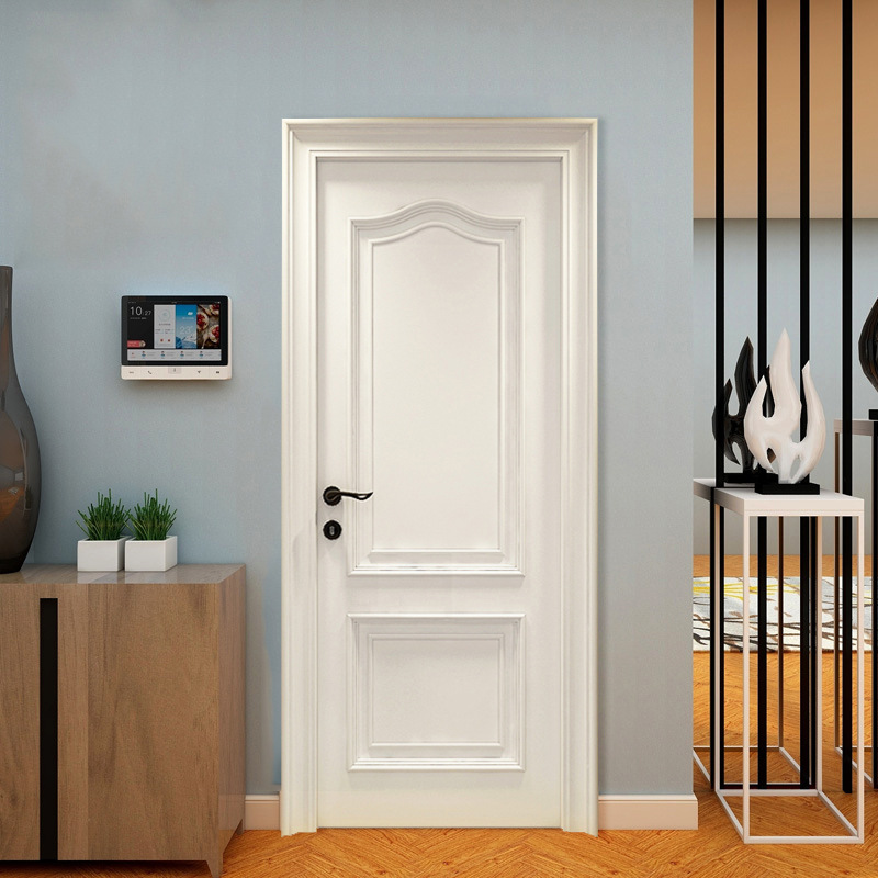 北欧卫生间门实木复合烤漆玻璃门防水防腐平开门