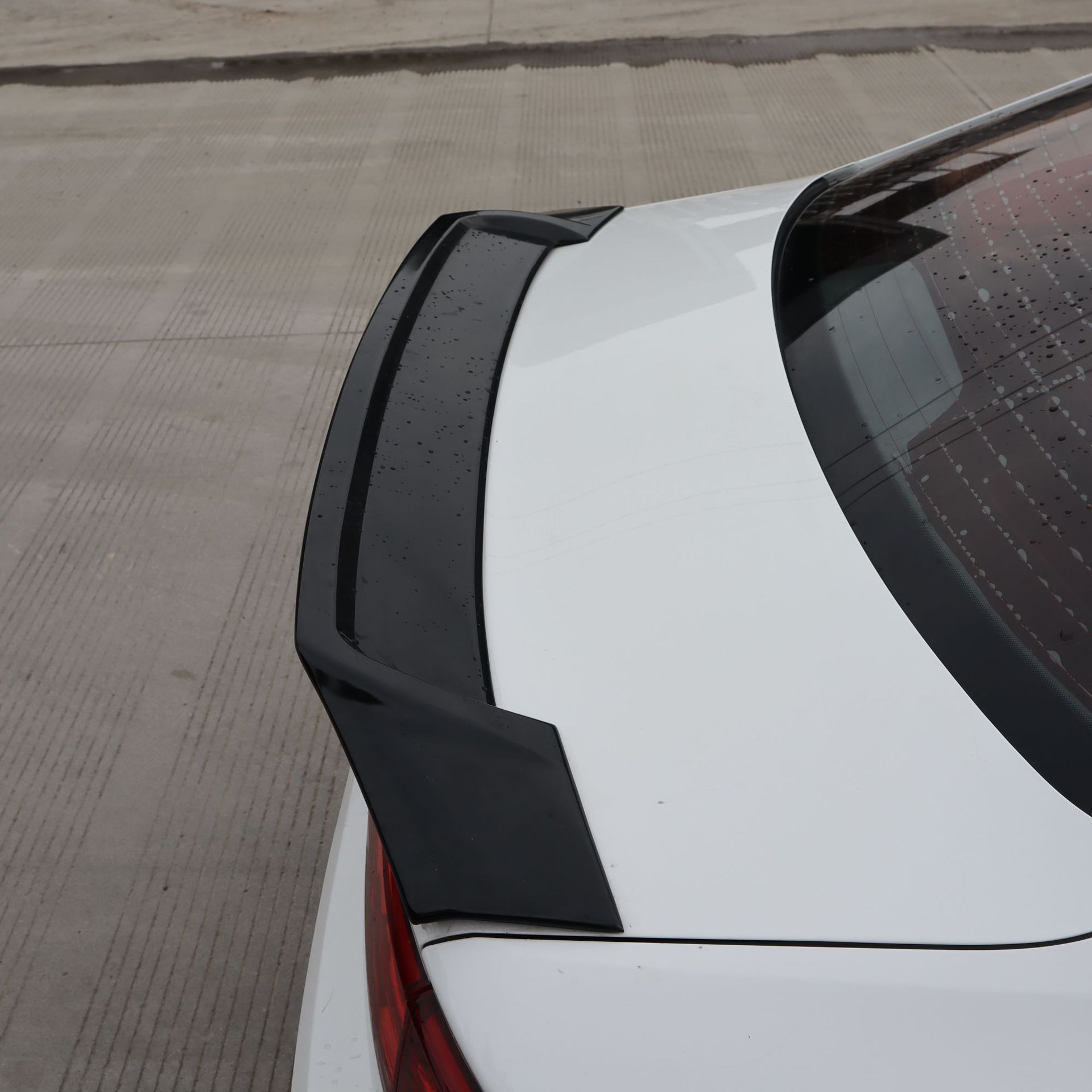 适用于 大众 凌渡 鸭舌款运动尾翼 安装免打孔碳纤纹尾翼改装配件