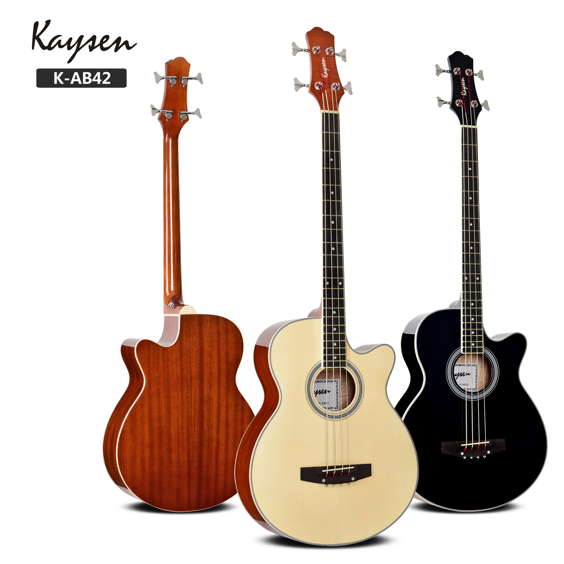 木贝斯批发 四弦木贝司 原声云杉沙比利贝斯bass 可安装电箱