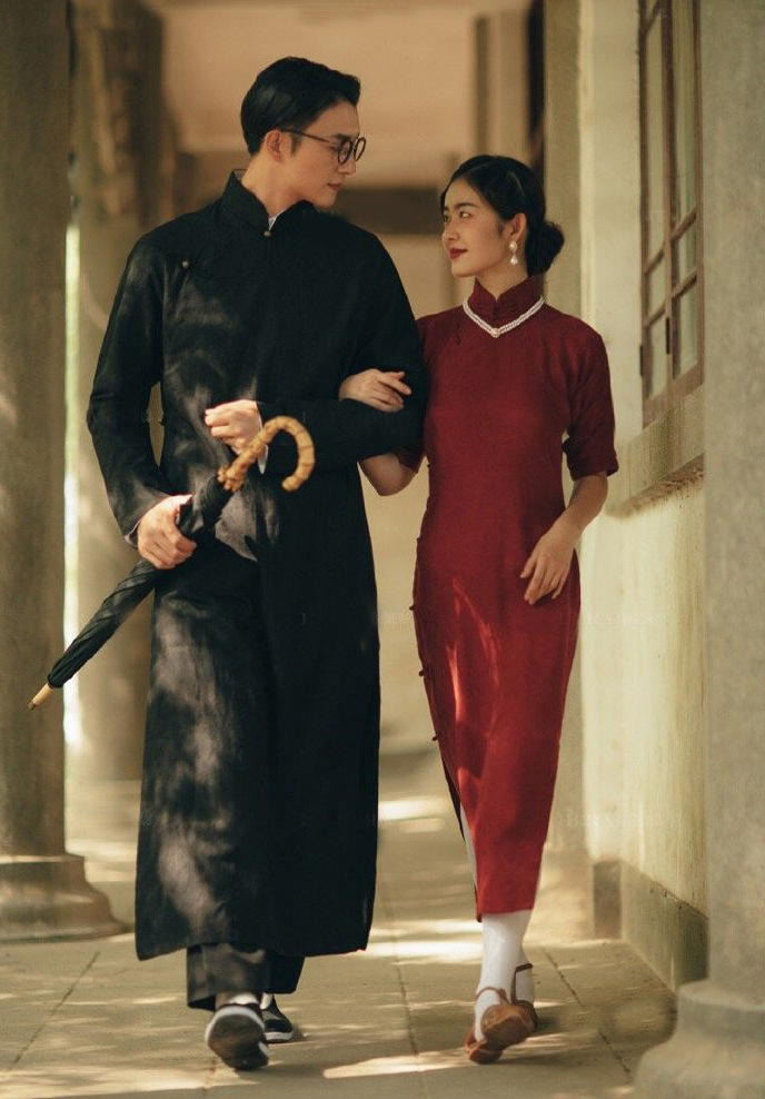 影楼拍照主题服装摄影街拍款情侣写真女民国复古旗袍中国风艺术照