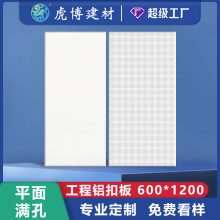 铝扣板600*1200工程板厂家批发 办公室 厂房学校集成吊顶材料扣板