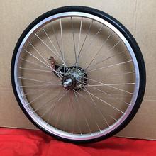 山地自行车轮毂轮毂实心轻便轮组总成20寸22寸24寸26寸轮子单车
