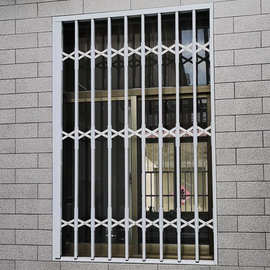 铝合金折叠推拉闸防盗窗网阳台室外新型可伸缩隐形门飘户内防护栏