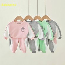 2024春季新款宝宝套装婴幼韩版运动中小童卫衣运动装儿童二件套