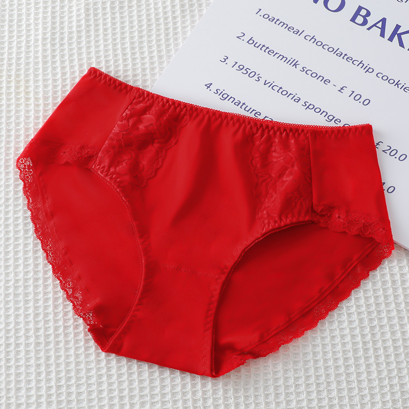 Scarlet Panties Red Underpants Birth Year Red Underpants Women's Bright Red Cotton Pants Xinjiang Cotton Wedding New Year Briefs