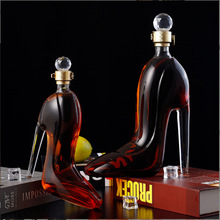 高跟鞋造型泡酒器个性工艺玻璃酒瓶高硼硅玻璃泡酒瓶红酒瓶