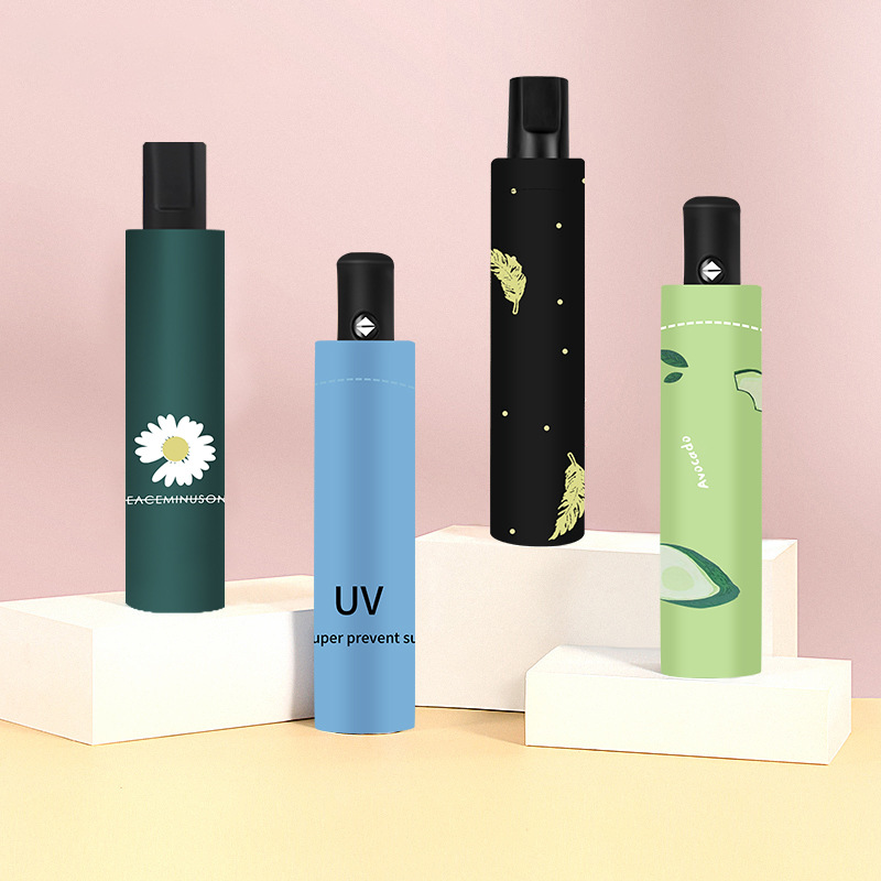 全自动卡通小熊水果雨伞批发晴雨两用遮阳伞女折叠_嘟嘟百货_义乌购