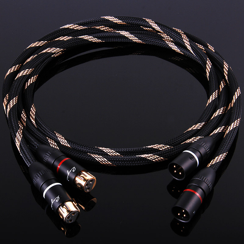 cayin cs-220xlr凯音斯巴克平衡线hifi发烧单晶铜数字音频信号线