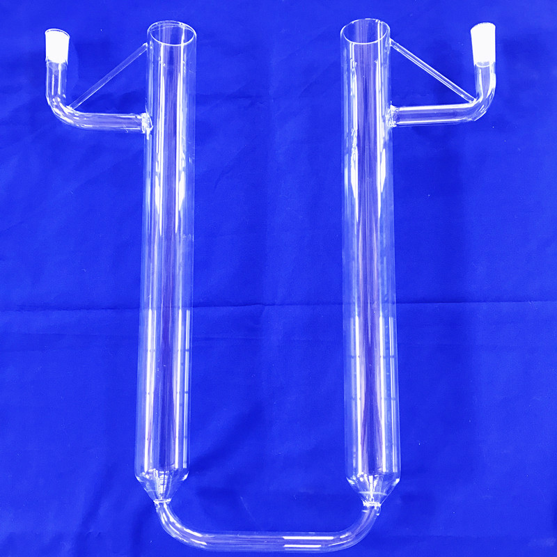 厂家直销u型石英玻壳耐高温石英玻璃管u型管试管螺纹试管取样瓶