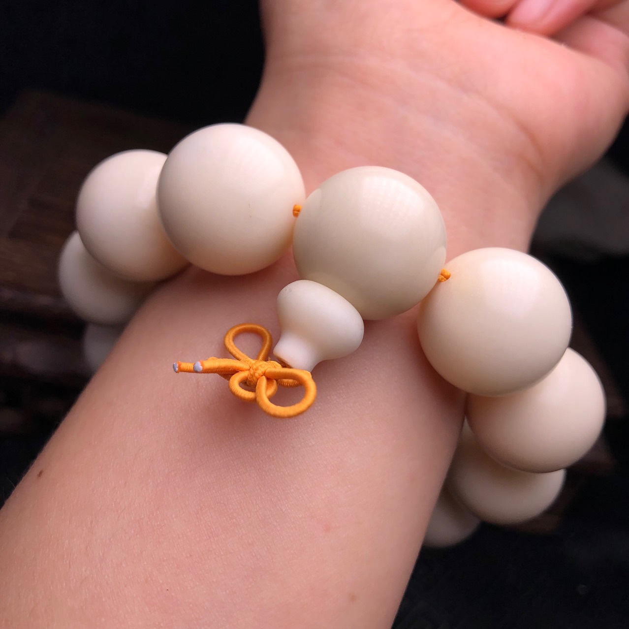 厂家热销 象牙果菩提圆珠 菩提子手串 手链念珠 文玩把件 大尺寸