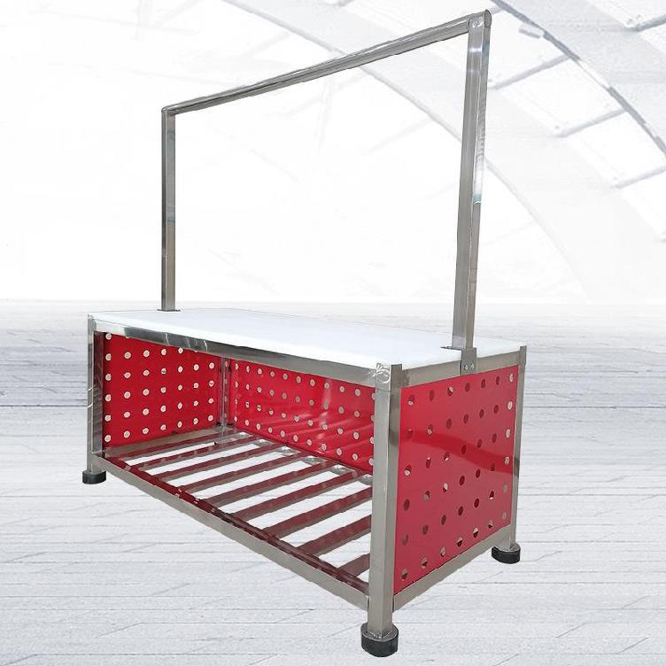 徐州货架卖猪肉台超市猪肉台不锈钢猪肉分割台展示台猪肉板杀鱼台