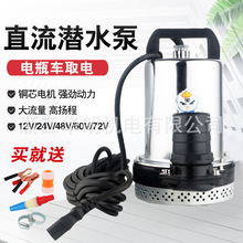 2寸直流潜水泵太阳能水泵电瓶车抽水泵12V24V48V60V72V农用抽水机