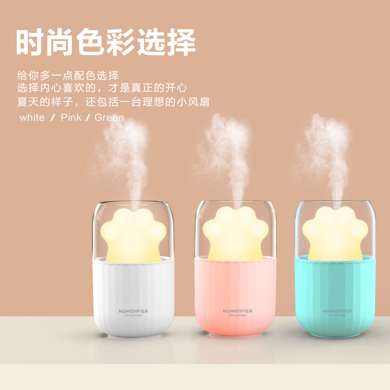 Household Double Nozzle Humidifier Night Light