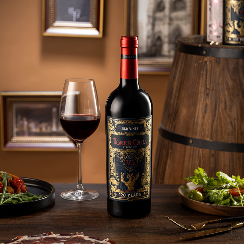 奥兰 金典珍藏古藤120 v5干红葡萄酒西班牙原瓶进口高端红酒批发