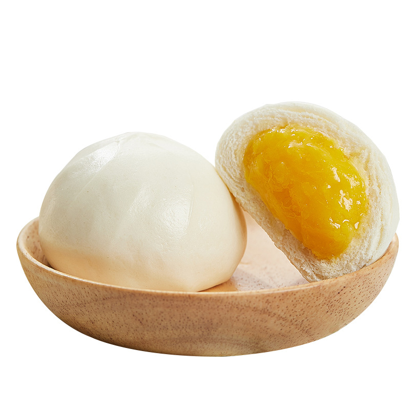 安井奶黄包1kg 速冻包子馒头 早餐早点广式点心包邮