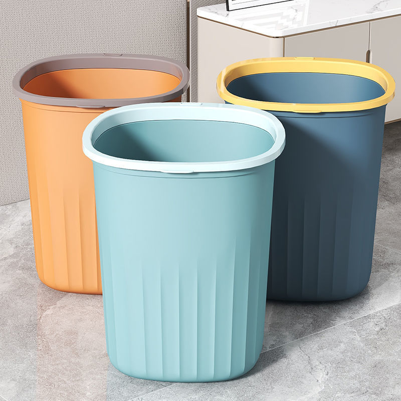 大容量家用压圈垃圾桶厨房卧室办公室卫生间北欧创意分类压圈2个