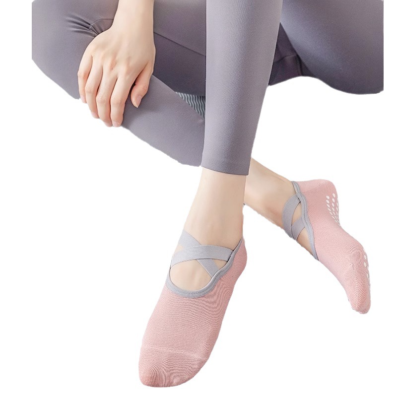 Yoga Socks Women's Socks Cotton Professional Non-Slip Silicone Indoor for Workout and Dance Beginner Pilates Athletic Socks