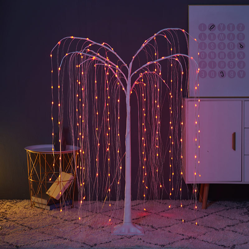 Tree Light Led Thanksgiving Event Layout Willow Home Decorative Lamp Christmas Party Scene Remote Control Luminous Tree