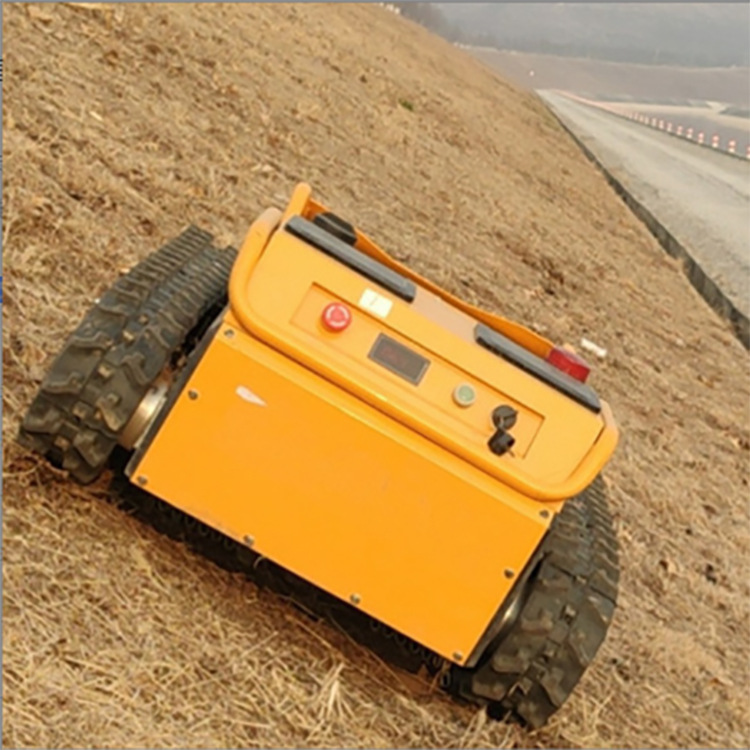 无边界汽油割草机器人卫星导航 履带式自走果园河堤修草草坪机