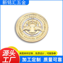 金属浮雕立体纪念币定  做 公司周年纪念金银铜币毕业纪念章定 制
