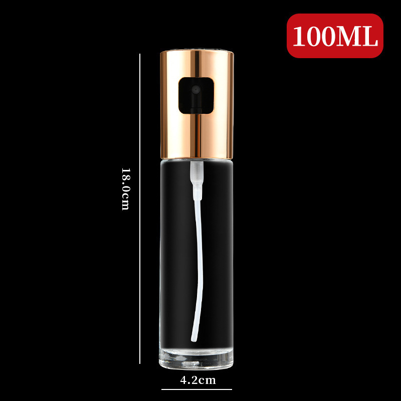 Glass Oil Dispenser Olive Oil Sprinkling Can Air Fryer Fuel Injector Kitchen Barbecue Press Spray Oil Dispenser