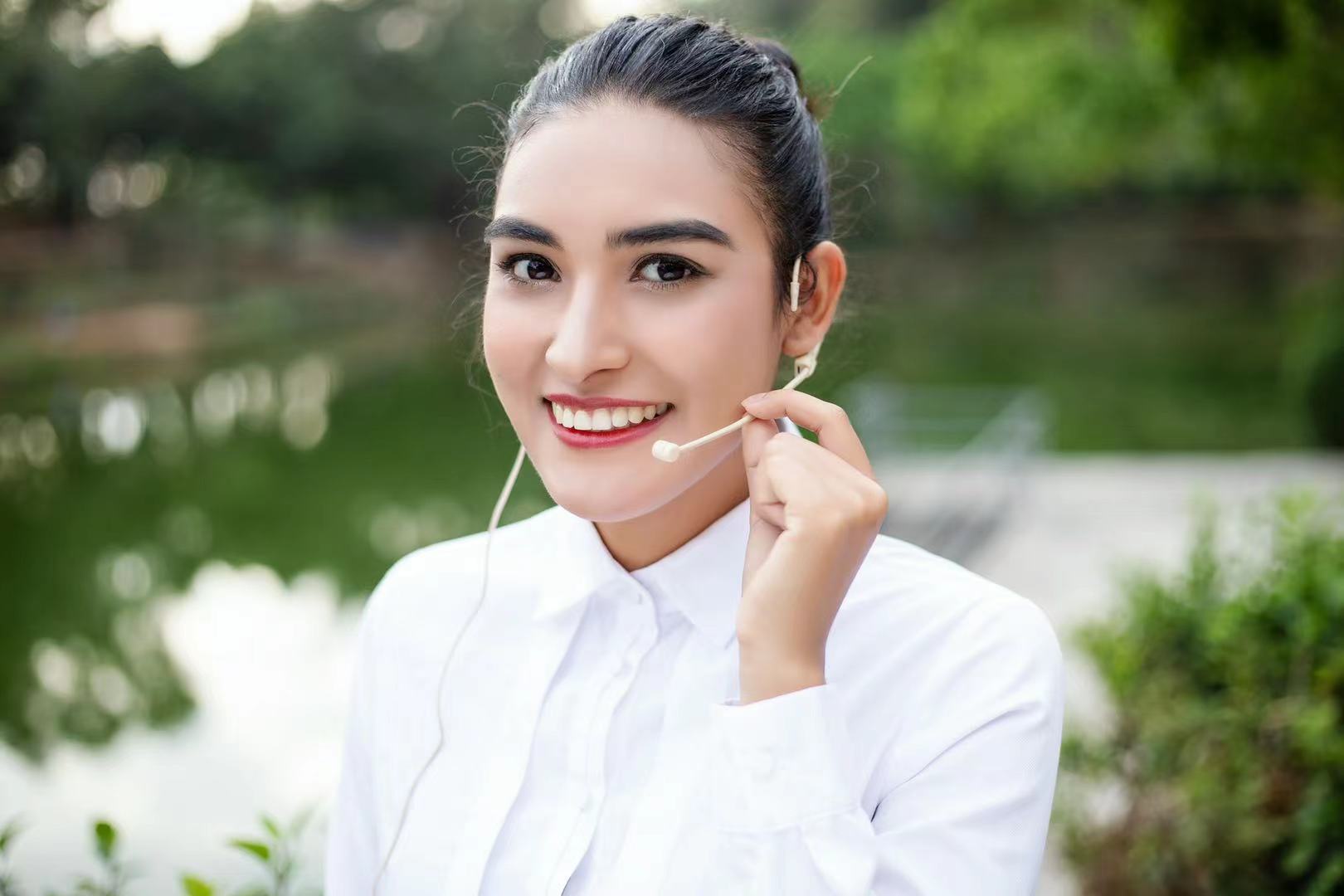 麦克风话筒 会议演出教学肤色隐形头戴 无线麦克风头戴麦匠 k-68