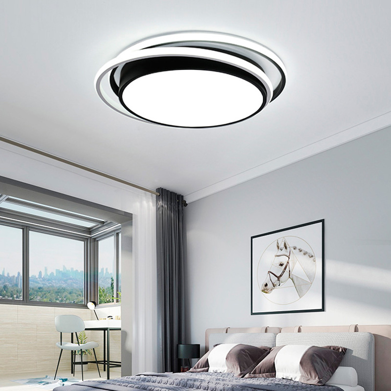 新款客厅灯长方形大气现代简约卧室灯led吸顶灯三室两厅灯具套餐