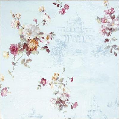 Romantic Pastoral Style Fresh Floral Wallpaper PVC Embossed Waterproof Beauty Salon Wedding Room Elegant Flower Wallpaper