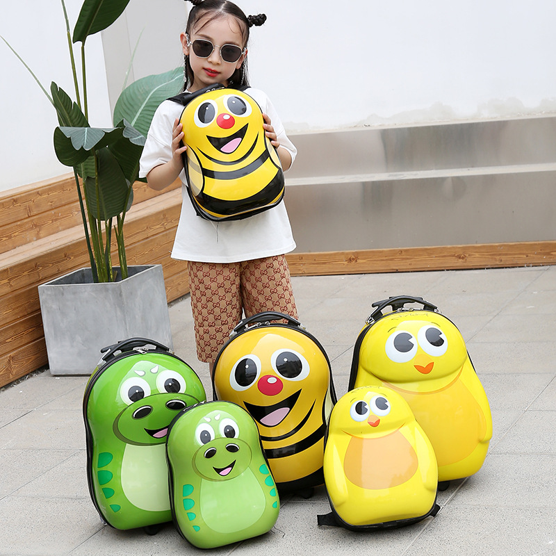 16-Inch Children's Trolley Case Cartoon Cute Animal Student Luggage Mute Universal Wheel Password Suitcase Wholesale