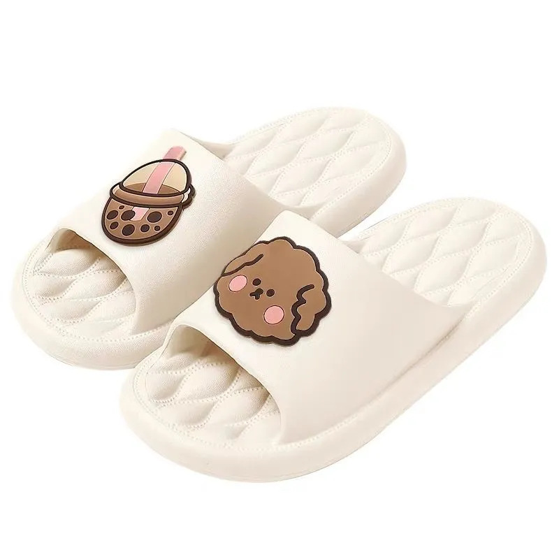 2023 Summer New Soft Bottom Slippers Leisure Home Indoor Bathroom Non-Slip Cute Outdoor Couples Sandals Women