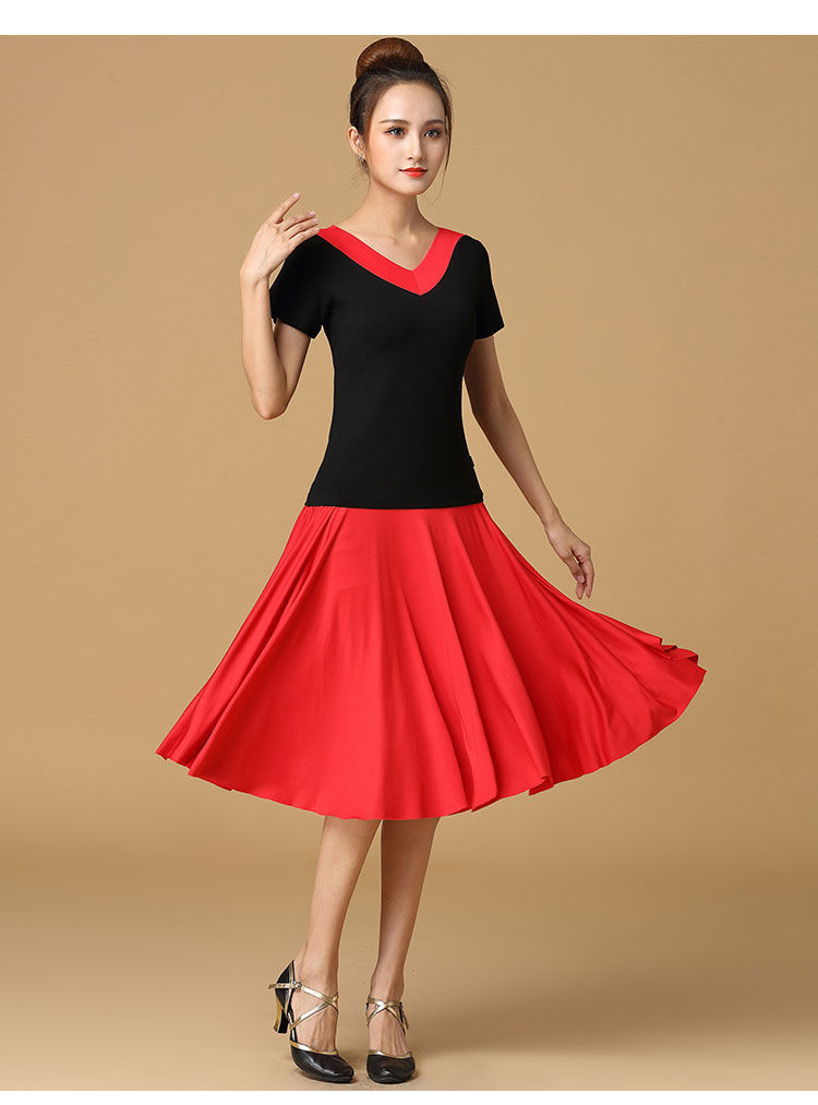 广场舞裙舞蹈裙半身裙女广场舞服装长裙中裙大摆裙裙子交谊舞裙女